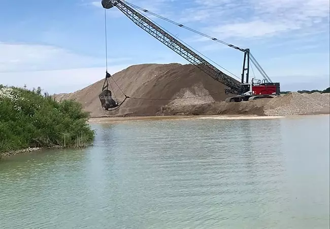 Madencilik Dragline Kova Çalışması